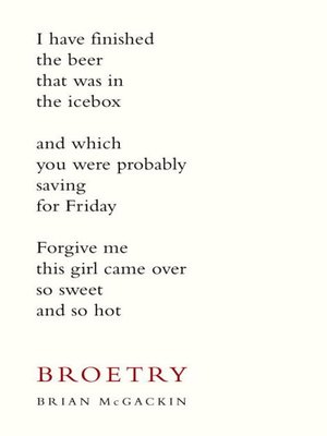 Broetry - ebook